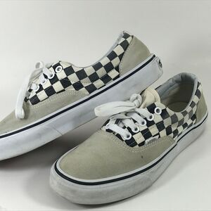 RARE VANS Era Checkerboard Gray Suede Skateboarding Shoes Men's 6.5 || Women's 8